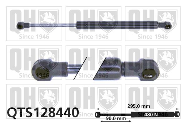 QUINTON HAZELL Газовая пружина, крышка багажник QTS128440